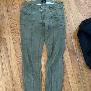 Army green jeans
